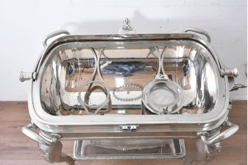 中古　美品　高級輸入品　バロック調の装飾が優雅なローストビーフワゴン　定価約130万円　(R-087269)