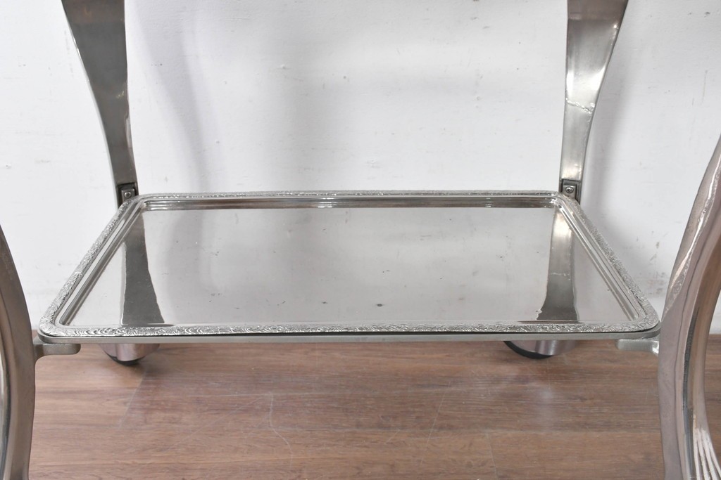 中古　美品　高級輸入品　バロック調の装飾が優雅なローストビーフワゴン　定価約130万円　(R-087269)