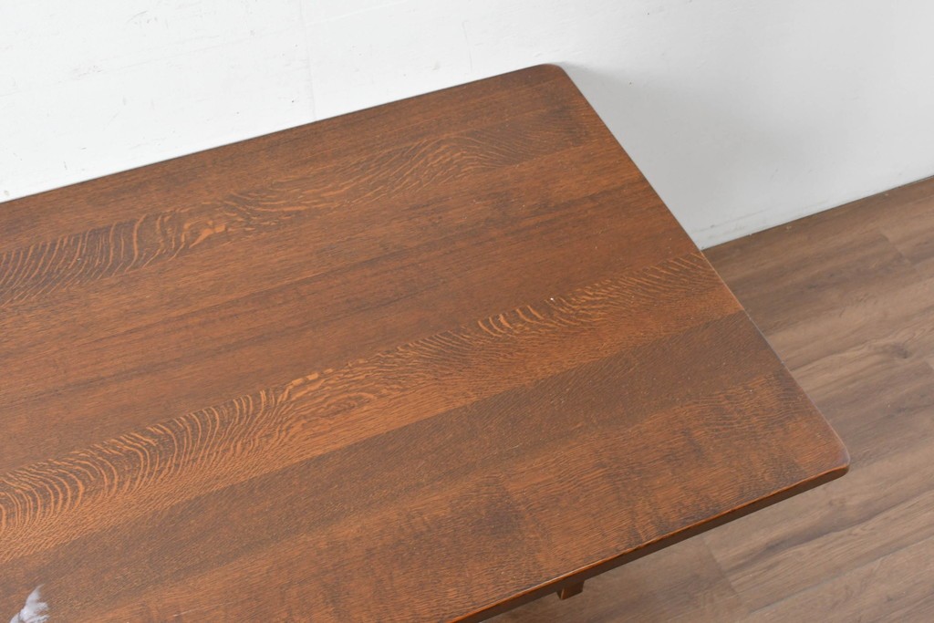 中古　美品　希少な廃番品　三越家具(現カントリーハウス)　Brugge(ブルージュ)　木目の美しい6人掛けダイニングテーブル　(R-087270)