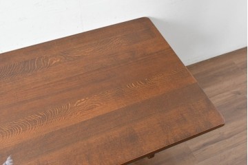 中古　美品　希少な廃番品　三越家具(現カントリーハウス)　Brugge(ブルージュ)　木目の美しい6人掛けダイニングテーブル　(R-087270)