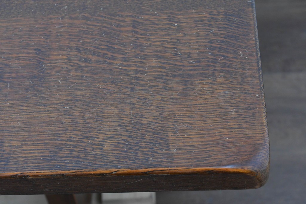 中古　美品　希少な廃番品　三越家具(現カントリーハウス)　Brugge(ブルージュ)　木目の美しい6人掛けダイニングテーブル　(R-087270)