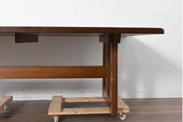 中古　美品　希少な廃番品　三越家具(現カントリーハウス)　Brugge(ブルージュ)　木目の美しい6人掛けダイニングテーブル　(R-087270)