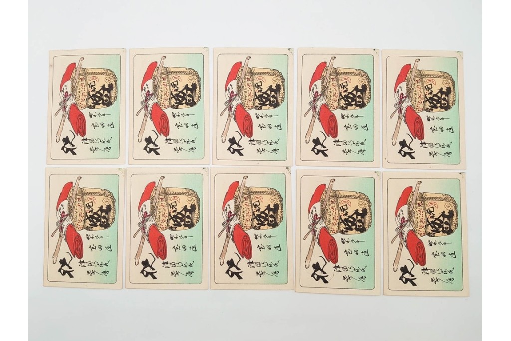 福山碧翠・古屋蘭渓・宝田直(北総迂人)の名入り　木版画　宝船図案などのマッチラベル335枚セット　(R-087273)