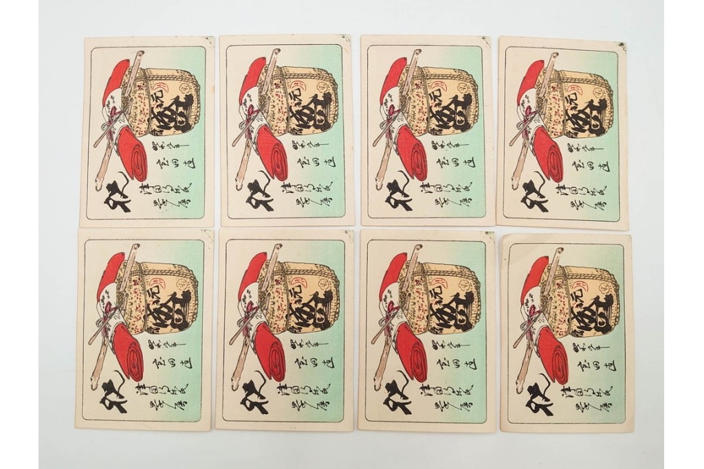 福山碧翠・古屋蘭渓・宝田直(北総迂人)の名入り　木版画　宝船図案などのマッチラベル335枚セット　(R-087273)