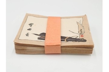 福山碧翠・古屋蘭渓・宝田直(北総迂人)の名入り　木版画　宝船図案などのマッチラベル335枚セット　(R-087273)