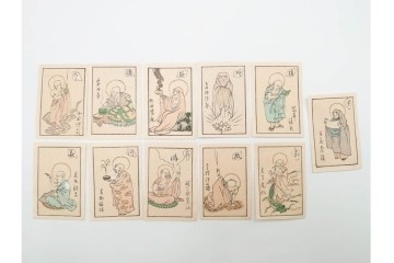 宝田直(北総迂人)・古屋蘭渓・小田・南吉次郎らの名入り　木版画　歌川広重など　マッチラベル548枚セット　(R-087274)