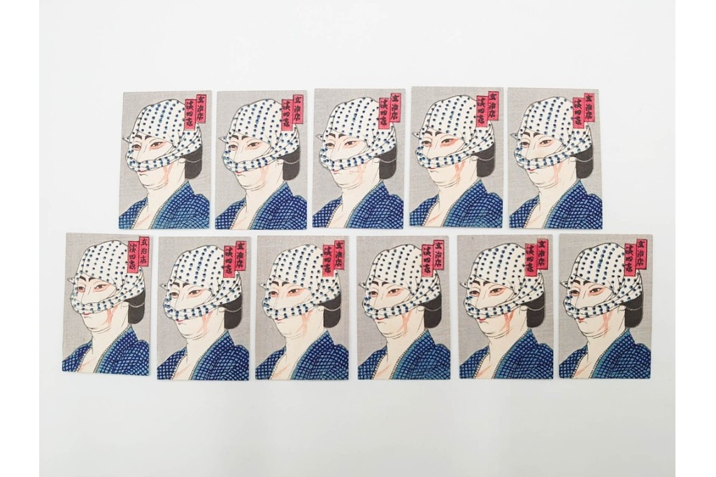 宝田直(北総迂人)・古屋蘭渓・小田・南吉次郎らの名入り　木版画　歌川広重など　マッチラベル548枚セット　(R-087274)