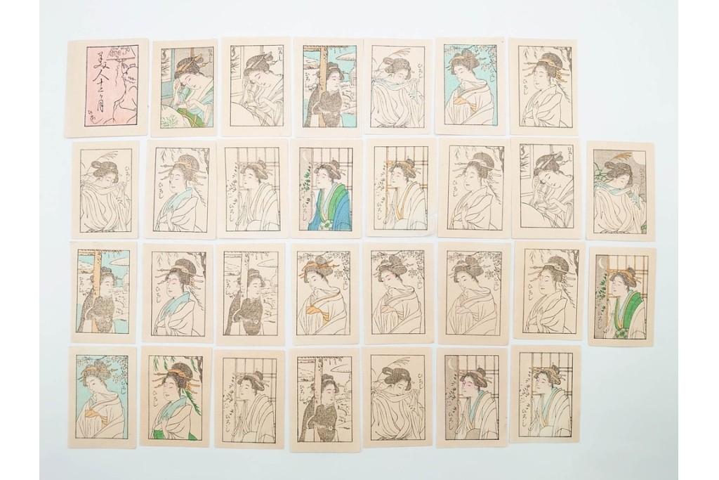 宝田直(北総迂人)・古屋蘭渓・小田・南吉次郎らの名入り　木版画　歌川広重など　マッチラベル548枚セット　(R-087274)