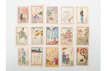宝田直(北総迂人)・古屋蘭渓・小田・南吉次郎らの名入り　木版画　歌川広重など　マッチラベル548枚セット　(R-087274)