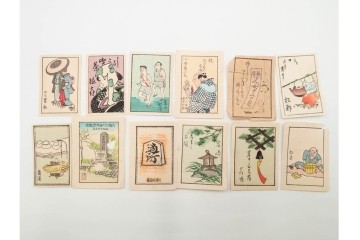 宝田直(北総迂人)・古屋蘭渓・小田・南吉次郎らの名入り　木版画　歌川広重など　マッチラベル548枚セット　(R-087274)