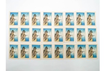 宝田直(北総迂人)・古屋蘭渓・小田・南吉次郎らの名入り　木版画　歌川広重など　マッチラベル548枚セット　(R-087274)