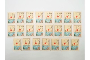 宝田直(北総迂人)・古屋蘭渓・小田・南吉次郎らの名入り　木版画　歌川広重など　マッチラベル548枚セット　(R-087274)