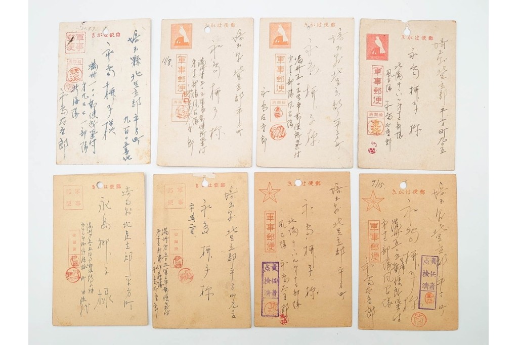 軍事郵便　中国(満州)派遣　家族や知人に宛てたエンタイア100点セット　(R-087280)