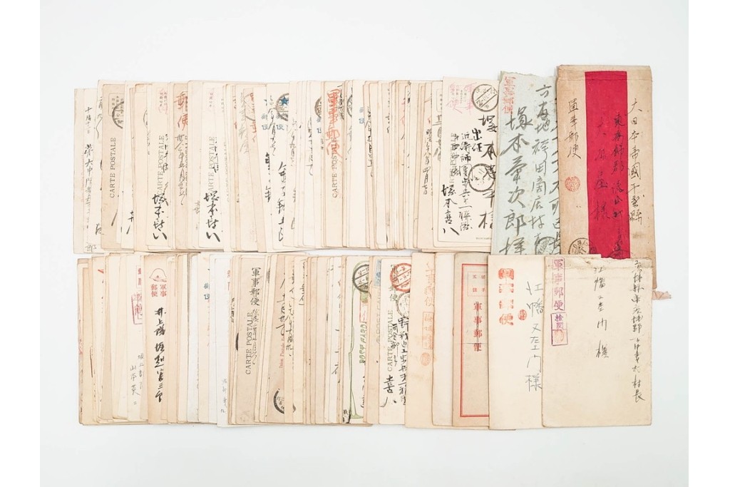 軍事郵便　野戦局　櫛型印・消印　絵葉書を含む　家族や知人に宛てたエンタイア142点セット　(R-087286)