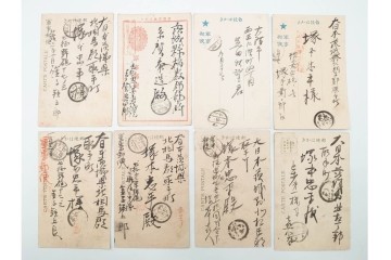 軍事郵便　野戦局　櫛型印・消印　絵葉書を含む　家族や知人に宛てたエンタイア142点セット　(R-087286)