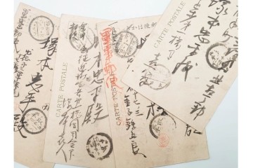 軍事郵便　野戦局　櫛型印・消印　絵葉書を含む　家族や知人に宛てたエンタイア142点セット　(R-087286)