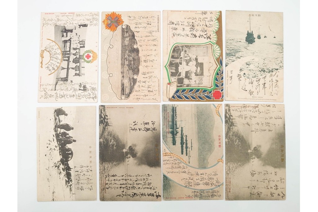 軍事郵便　野戦局　櫛型印・消印　絵葉書を含む　家族や知人に宛てたエンタイア142点セット　(R-087286)