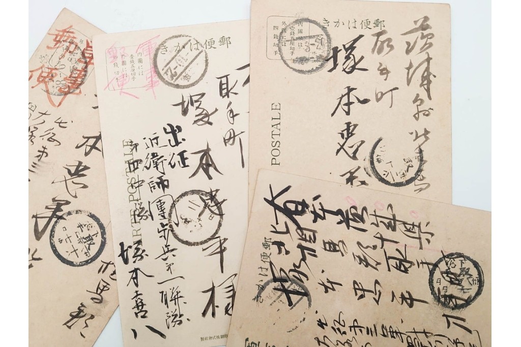 軍事郵便　野戦局　櫛型印・消印　絵葉書を含む　家族や知人に宛てたエンタイア142点セット　(R-087286)