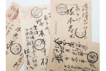 軍事郵便　野戦局　櫛型印・消印　絵葉書を含む　家族や知人に宛てたエンタイア142点セット　(R-087286)