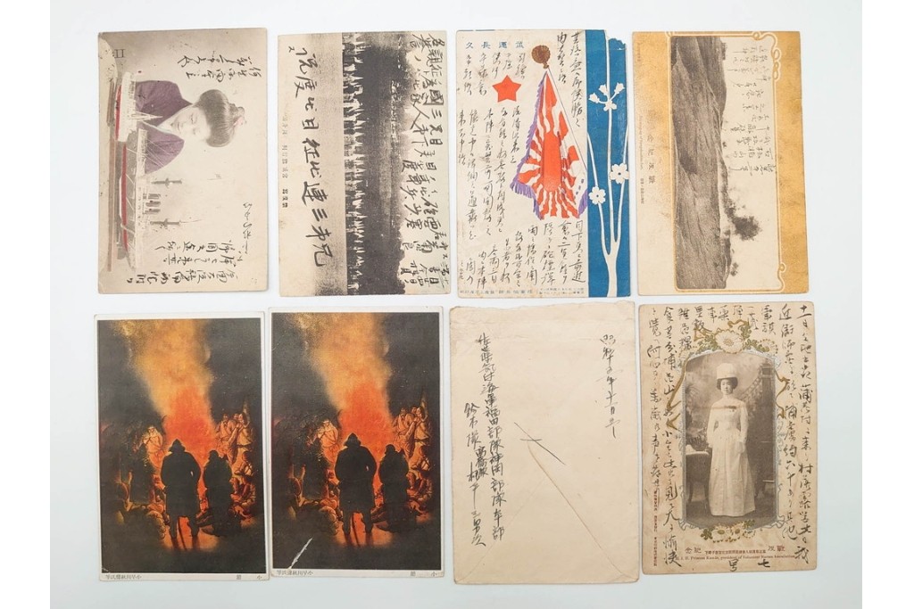 軍事郵便　野戦局　櫛型印・消印　絵葉書を含む　家族や知人に宛てたエンタイア142点セット　(R-087286)