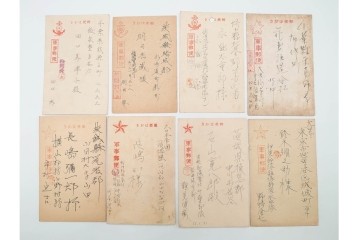 軍事郵便　野戦局　櫛型印・消印　絵葉書を含む　家族や知人に宛てたエンタイア142点セット　(R-087286)