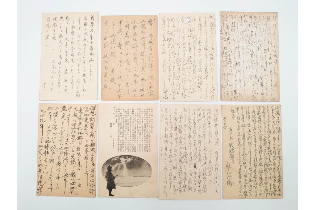 軍事郵便　野戦局　櫛型印・消印　絵葉書を含む　家族や知人に宛てたエンタイア142点セット　(R-087286)