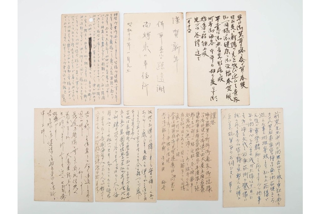 軍事郵便　野戦局　櫛型印・消印　絵葉書を含む　家族や知人に宛てたエンタイア142点セット　(R-087286)
