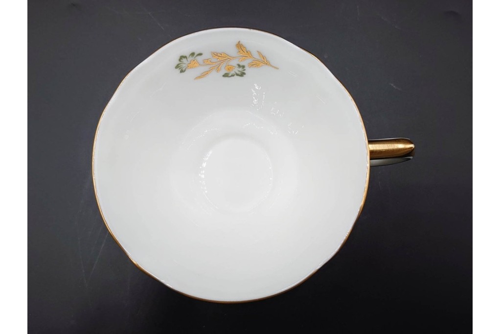 ROYAL CROWN DERBY(ロイヤルクラウンダービー)/グリーンダービーパネル　Richard Ginori(リチャードジノリ)/ジオ・ポンティ　カップ&ソーサー2点セット　(R-087287)