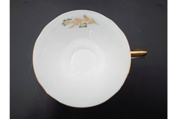 ROYAL CROWN DERBY(ロイヤルクラウンダービー)/グリーンダービーパネル　Richard Ginori(リチャードジノリ)/ジオ・ポンティ　カップ&ソーサー2点セット　(R-087287)