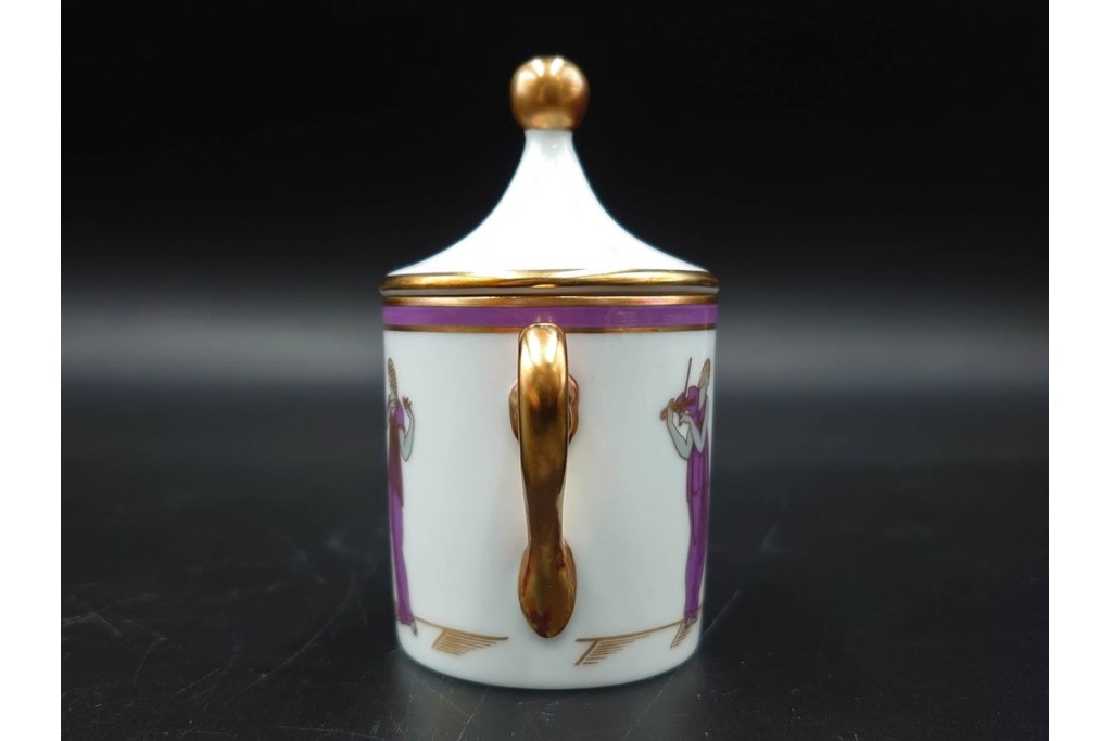 ROYAL CROWN DERBY(ロイヤルクラウンダービー)/グリーンダービーパネル　Richard Ginori(リチャードジノリ)/ジオ・ポンティ　カップ&ソーサー2点セット　(R-087287)