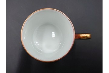 ROYAL CROWN DERBY(ロイヤルクラウンダービー)/グリーンダービーパネル　Richard Ginori(リチャードジノリ)/ジオ・ポンティ　カップ&ソーサー2点セット　(R-087287)