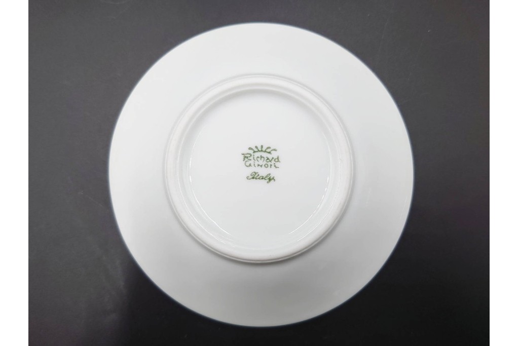 ROYAL CROWN DERBY(ロイヤルクラウンダービー)/グリーンダービーパネル　Richard Ginori(リチャードジノリ)/ジオ・ポンティ　カップ&ソーサー2点セット　(R-087287)