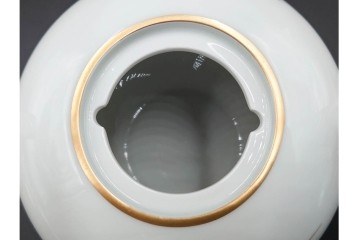 ドイツ製　Meissen(マイセン)　ベーシックフラワー　気品漂う二つ花がデザインされたティーポット　(R-087290)