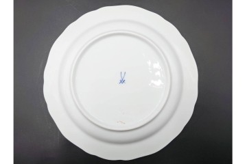 ドイツ製　Meissen(マイセン)　ベーシックフラワー　二つ花デザイン　気品漂うトリオ2客セット　(R-087292)