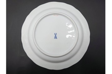 ドイツ製　Meissen(マイセン)　ベーシックフラワー　二つ花デザイン　気品漂うトリオ2客セット　(R-087293)