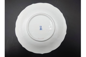 ドイツ製　Meissen(マイセン)　ベーシックフラワー　二つ花デザイン　気品漂うトリオ2客セット　(R-087293)