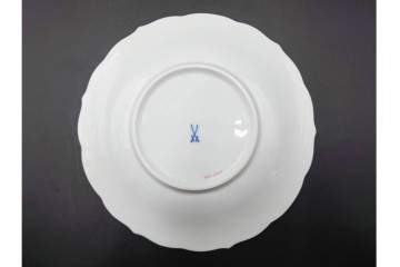 ドイツ製　Meissen(マイセン)　ベーシックフラワー　二つ花デザイン　気品漂うトリオ2客セット　(R-087294)