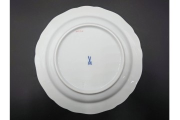 ドイツ製　Meissen(マイセン)　ベーシックフラワー　二つ花デザイン　気品漂うトリオ2客セット　(R-087294)