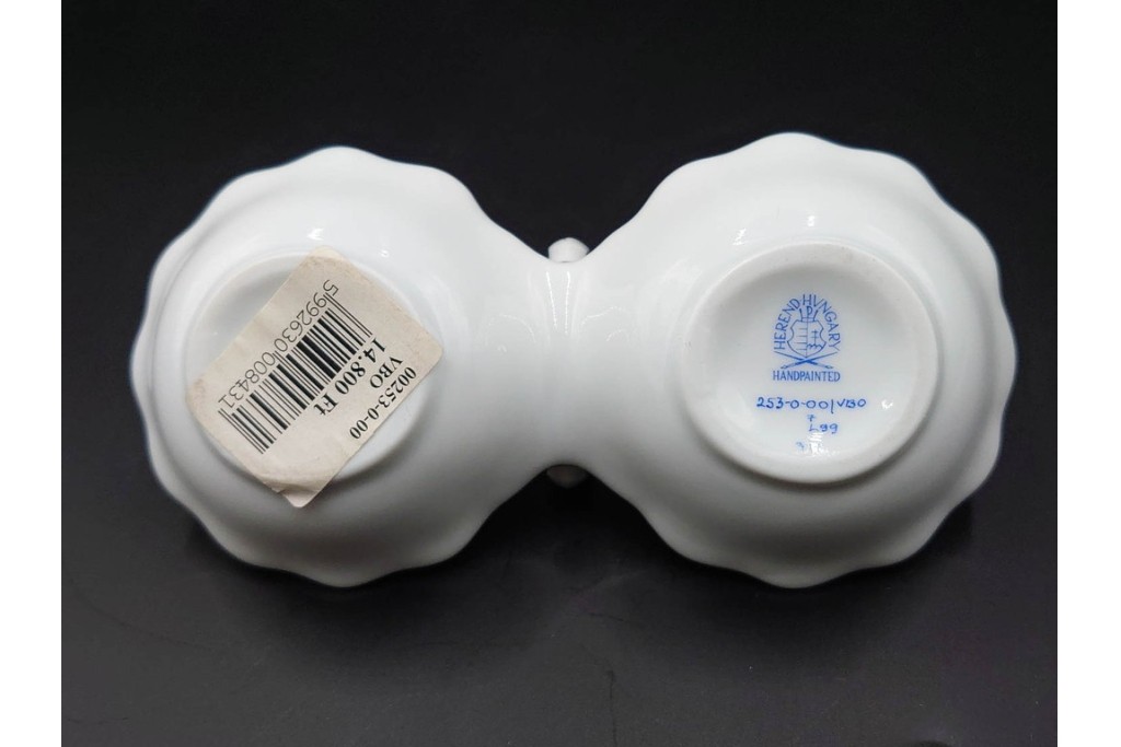 ハンガリー製　HEREND(ヘレンド)　オープンシュガー2点(フルーツアラカルト、ウィーンの薔薇)　ジャム・マーマレード(ヴィクトリア・ブーケ)　洋食器3点セット　(R-087296)