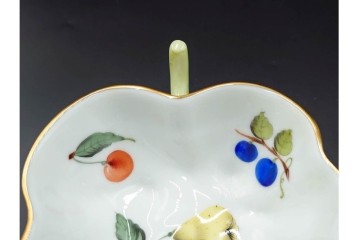 ハンガリー製　HEREND(ヘレンド)　オープンシュガー2点(フルーツアラカルト、ウィーンの薔薇)　ジャム・マーマレード(ヴィクトリア・ブーケ)　洋食器3点セット　(R-087296)