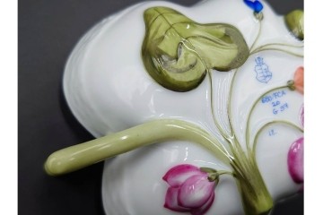 ハンガリー製　HEREND(ヘレンド)　オープンシュガー2点(フルーツアラカルト、ウィーンの薔薇)　ジャム・マーマレード(ヴィクトリア・ブーケ)　洋食器3点セット　(R-087296)