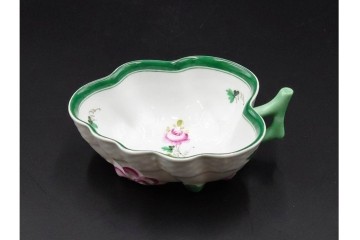 ハンガリー製　HEREND(ヘレンド)　オープンシュガー2点(フルーツアラカルト、ウィーンの薔薇)　ジャム・マーマレード(ヴィクトリア・ブーケ)　洋食器3点セット　(R-087296)