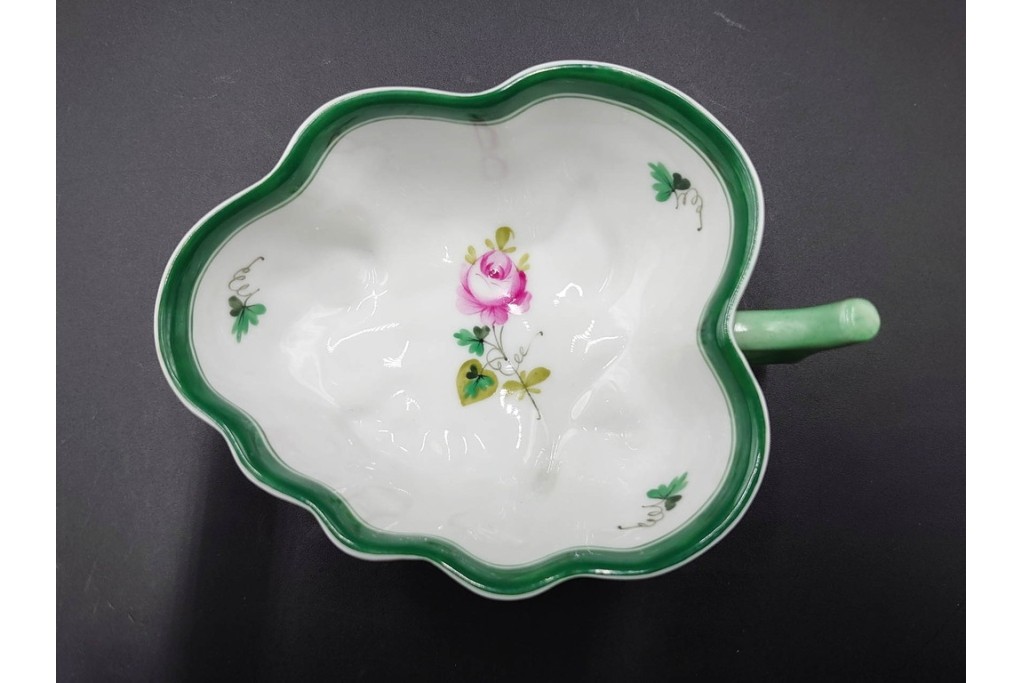 ハンガリー製　HEREND(ヘレンド)　オープンシュガー2点(フルーツアラカルト、ウィーンの薔薇)　ジャム・マーマレード(ヴィクトリア・ブーケ)　洋食器3点セット　(R-087296)