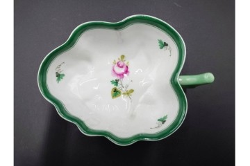 ハンガリー製　HEREND(ヘレンド)　オープンシュガー2点(フルーツアラカルト、ウィーンの薔薇)　ジャム・マーマレード(ヴィクトリア・ブーケ)　洋食器3点セット　(R-087296)