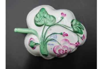 ハンガリー製　HEREND(ヘレンド)　オープンシュガー2点(フルーツアラカルト、ウィーンの薔薇)　ジャム・マーマレード(ヴィクトリア・ブーケ)　洋食器3点セット　(R-087296)