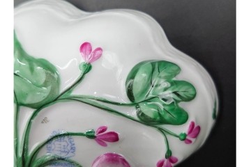 ハンガリー製　HEREND(ヘレンド)　オープンシュガー2点(フルーツアラカルト、ウィーンの薔薇)　ジャム・マーマレード(ヴィクトリア・ブーケ)　洋食器3点セット　(R-087296)