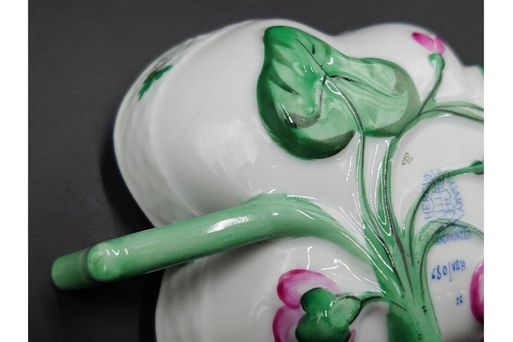 ハンガリー製　HEREND(ヘレンド)　オープンシュガー2点(フルーツアラカルト、ウィーンの薔薇)　ジャム・マーマレード(ヴィクトリア・ブーケ)　洋食器3点セット　(R-087296)