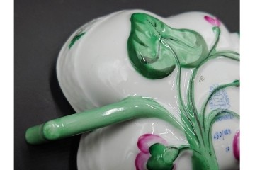 ハンガリー製　HEREND(ヘレンド)　オープンシュガー2点(フルーツアラカルト、ウィーンの薔薇)　ジャム・マーマレード(ヴィクトリア・ブーケ)　洋食器3点セット　(R-087296)