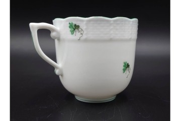 ハンガリー製　HEREND(ヘレンド)　ウィーンの薔薇　カップ&ソーサー3客・クリーマー・オープンシュガーのセット　(R-087297)