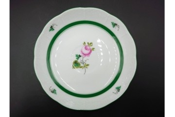 ハンガリー製　HEREND(ヘレンド)　ウィーンの薔薇　カップ&ソーサー3客・クリーマー・オープンシュガーのセット　(R-087297)